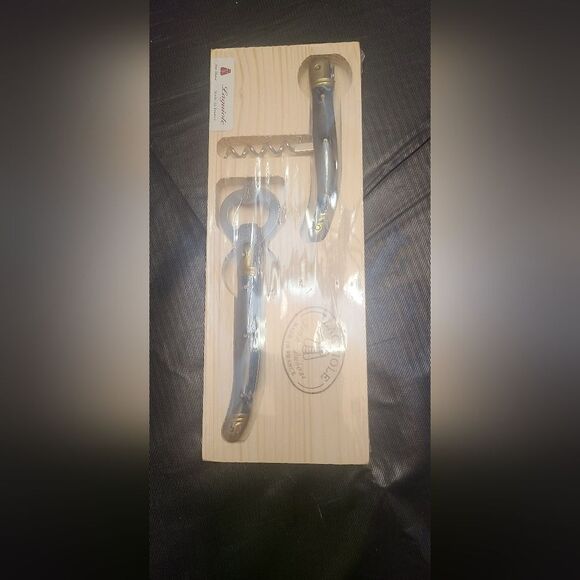 Laguiole Jean Dubost Cork Screw and Bottle Opener Set Made in France - Picture 4 of 7